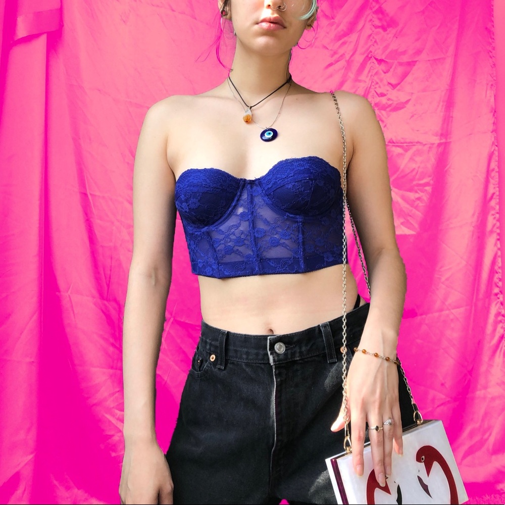 SOLD Purple Lace Bustier